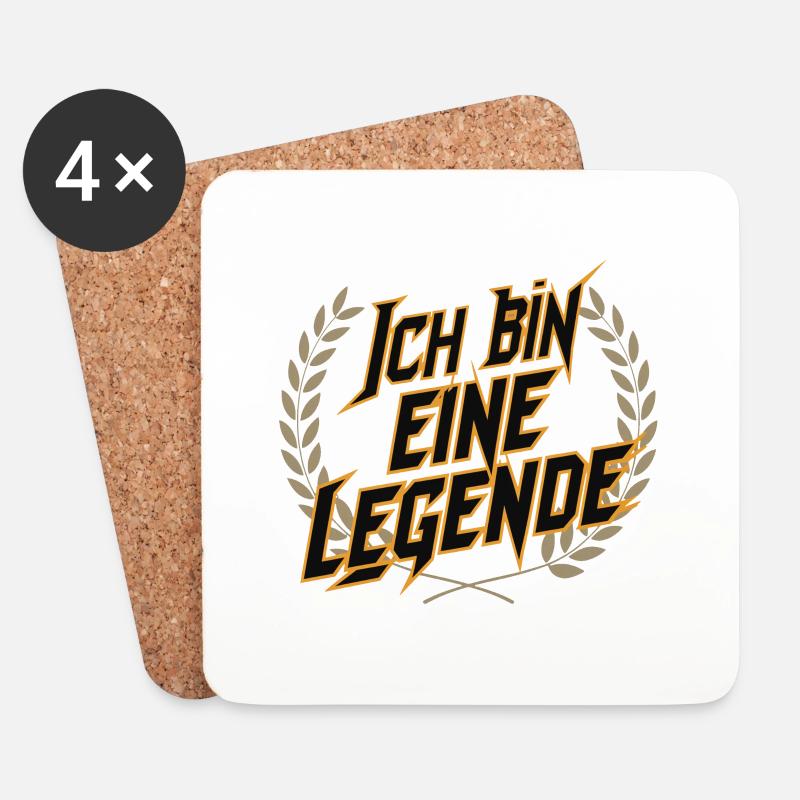 I'm a legend - Coasters (set of 4) - white