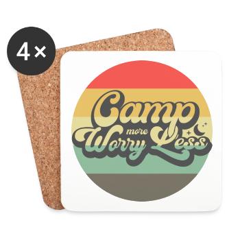 Camp more Vintage - Untersetzer (4er-Set) - Weiß - Vorne