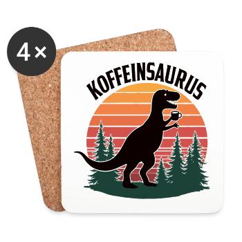 Koffein - Untersetzer (4er-Set) - Weiß - Vorne