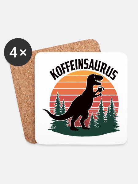 Koffein - Untersetzer (4er-Set) - Weiß