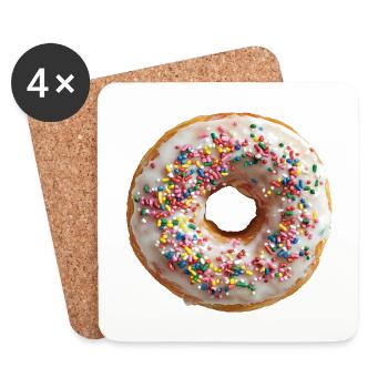 Doughnut - Coasters (set of 4) - white - Front