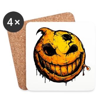 Design Naughty Face - Coasters (set of 4) - white - Front