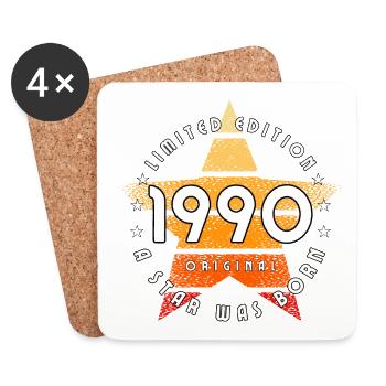 A Star was born 1990 original limited edition - Coasters (set of 4) - white - Front