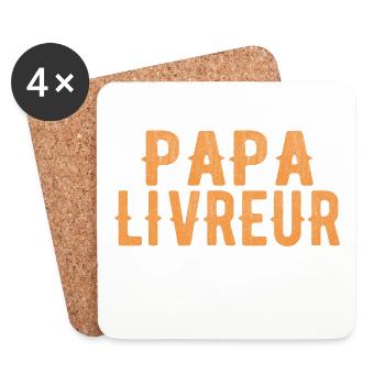I am a delivery dad - Coasters (set of 4) - white - Front