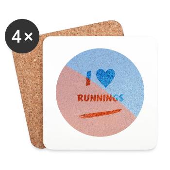 Runnings Agility - Untersetzer (4er-Set) - Weiß - Vorne