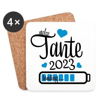 tante 2023 - Untersetzer (4er-Set) - Weiß - Vorne