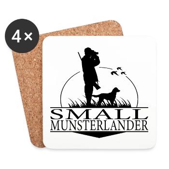 PETIT MUNSTERLANDER Chiens de chasse Chasseurs Wilsigns - Dessous de verre (lot de 4) - blanc - Devant