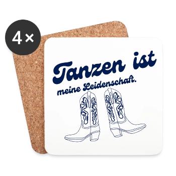 Tanzen ist meine Leidenschaft - Untersetzer (4er-Set) - Weiß - Vorne