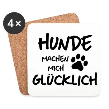 gluck - Untersetzer (4er-Set) - Weiß - Vorne