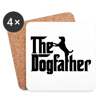 The Dogfather dog lover - Coasters (set of 4) - white - Front