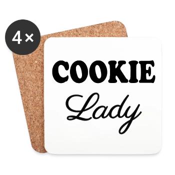 Cookie Lady - Untersetzer (4er-Set) - Weiß - Vorne