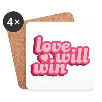 Love will wind - Coasters (set of 4) - white - Front