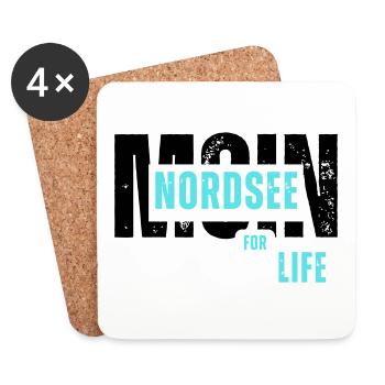 Mer du Nord pour la vie - Moin - Maritim - Dessous de verre (lot de 4) - blanc - Devant