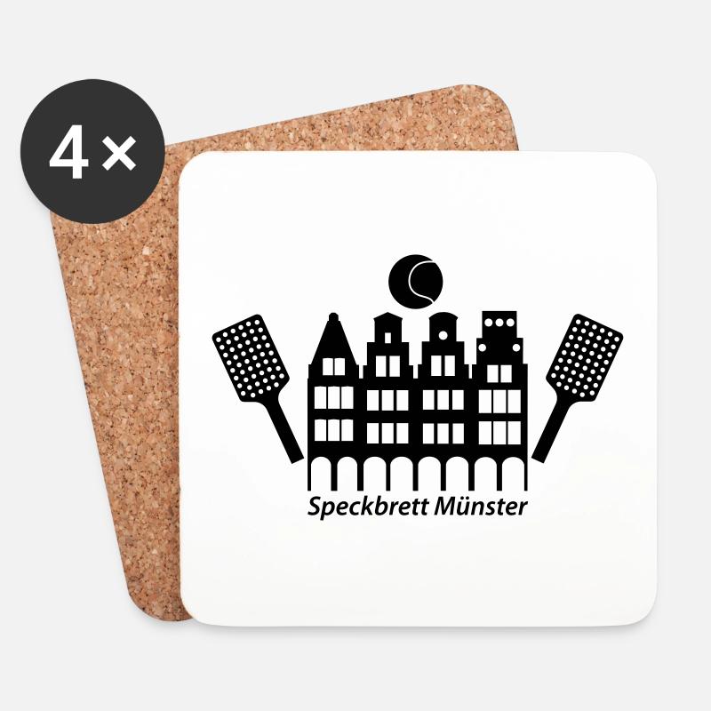 Speckbrett Münster - Untersetzer (4er-Set) - Weiß