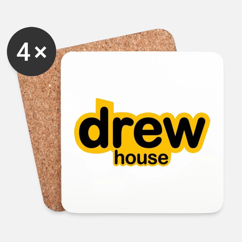 Drew Smile House - Untersetzer (4er-Set) - Weiß