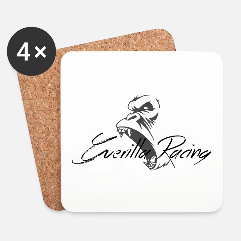 Guerilla Schrift 2 - Untersetzer (4er-Set) - Weiß