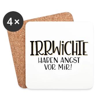 Irrwichte haben Angst vor mir - Untersetzer (4er-Set) - Weiß - Vorne