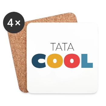Tata cool - Dessous de verre (lot de 4) - blanc - Devant