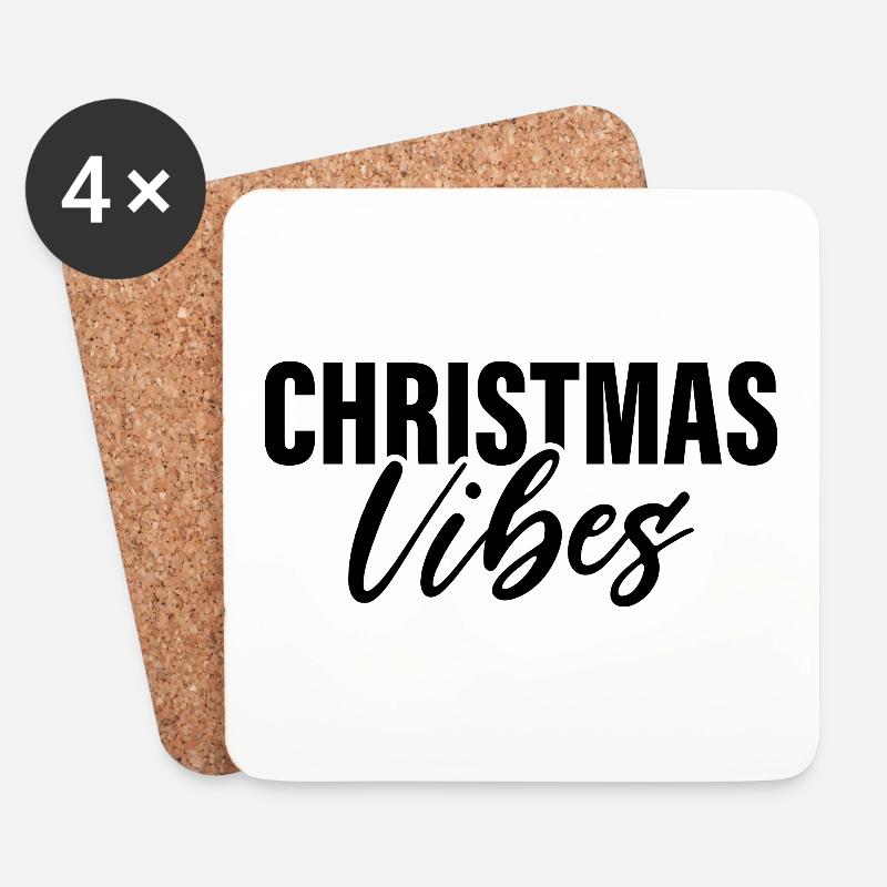 Weihnachtliche Stimmung - Untersetzer (4er-Set) - Weiß
