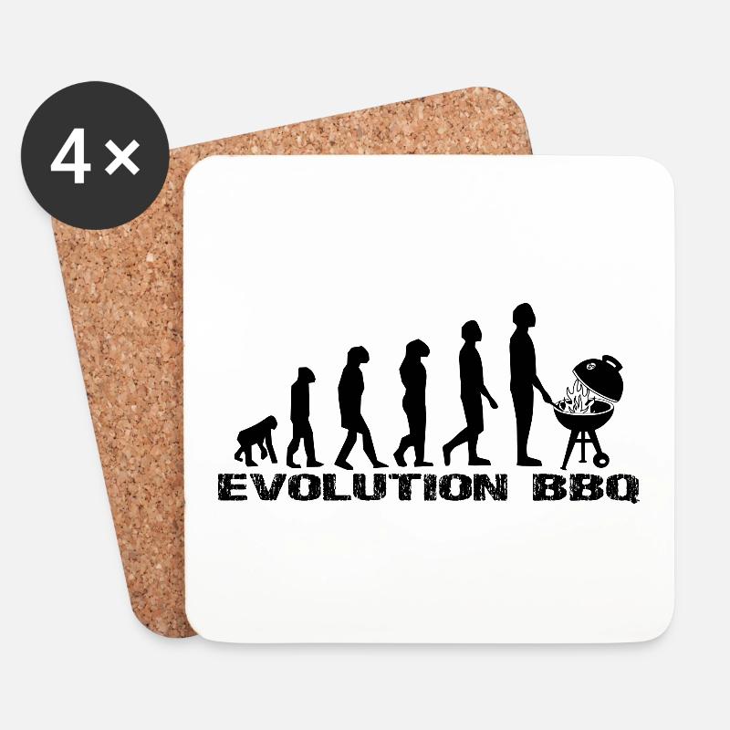 BBQ - Untersetzer (4er-Set) - Weiß