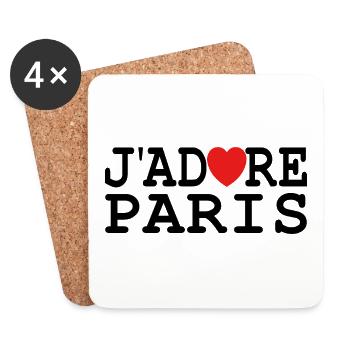 J’Adore Paris: A Declaration of Love for the City - Coasters (set of 4) - white - Front