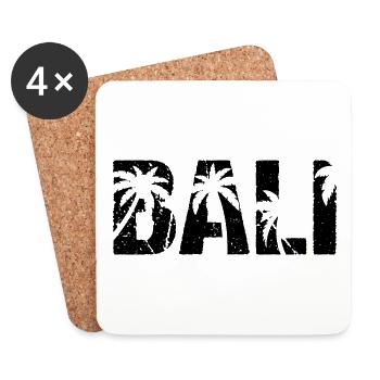 Bali Palmen Indonesien Insel Bali - Untersetzer (4er-Set) - Weiß - Vorne