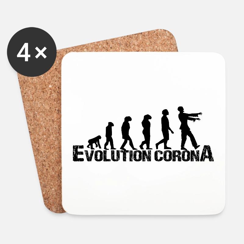 Corona - Untersetzer (4er-Set) - Weiß