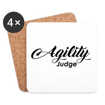 agility judge - Untersetzer (4er-Set) - Weiß - Vorne