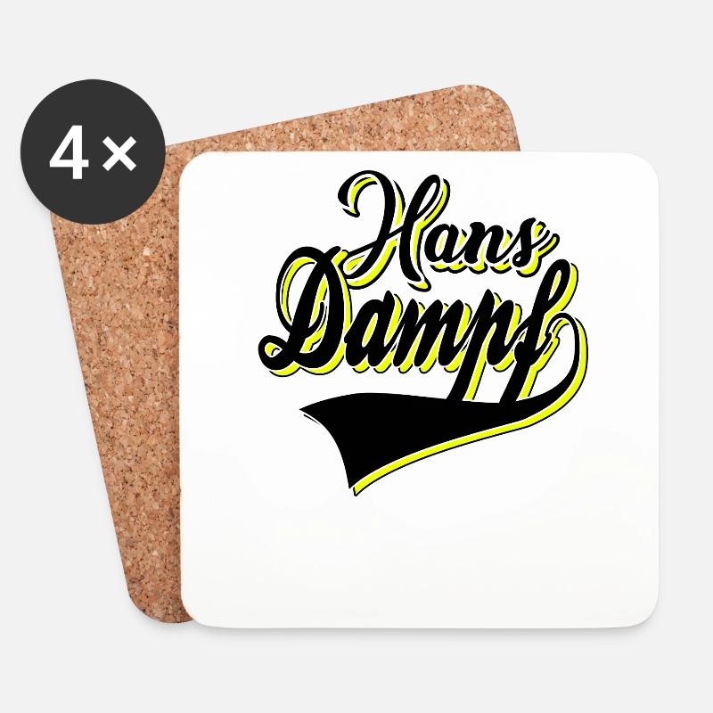 Hans Dampf - Untersetzer (4er-Set) - Weiß