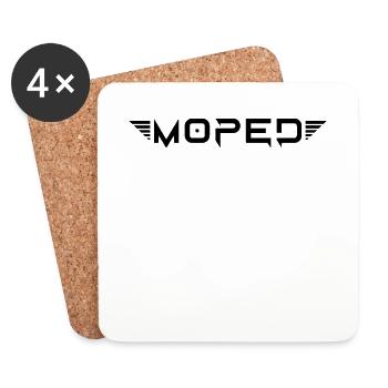 Moped - Untersetzer (4er-Set) - Weiß - Vorne