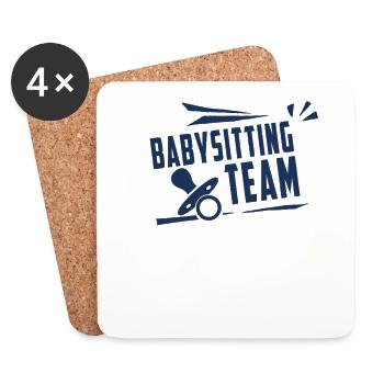 Baby sitting team - Coasters (set of 4) - white - Front