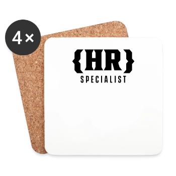 HR SPecialist Human Resources HR specialist - Coasters (set of 4) - white - Front