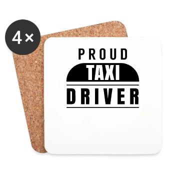 Proud Taxi Driver Taxis Taxi Taxi Company - Coasters (set of 4) - white - Front