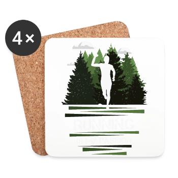 Marathon, Trailrunning Passion - Dessous de verre (lot de 4) - blanc - Devant