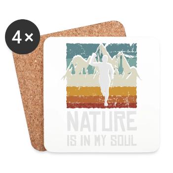 Marathon, Trail Running, Runners - Coasters (set of 4) - white - Front