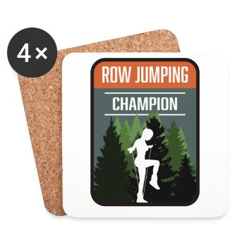Champion de saut à la corde - Dessous de verre (lot de 4) - blanc - Devant
