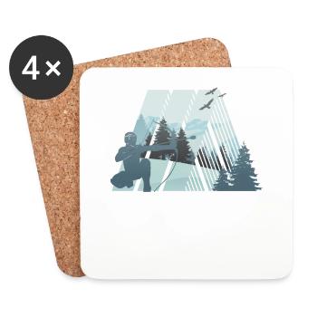 Arrowtag Archery - Coasters (set of 4) - white - Front