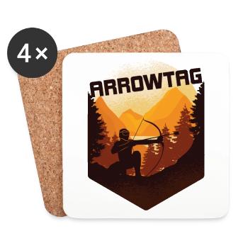 Arrowtag Archery - Coasters (set of 4) - white - Front