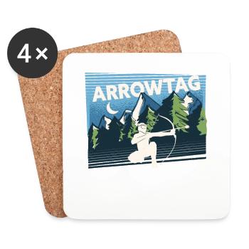Arrowtag Archery - Coasters (set of 4) - white - Front