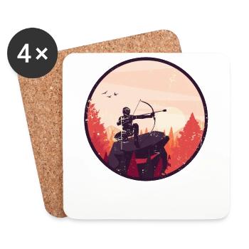 Arrowtag Archery - Coasters (set of 4) - white - Front