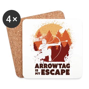 Arrowtag, Archery - Coasters (set of 4) - white - Front
