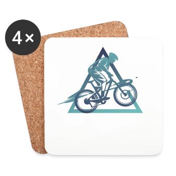 Geometry Downhill - Coasters (set of 4) - white - Front