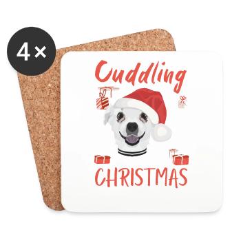 Chihuahua Merry Christmas - Coasters (set of 4) - white - Front