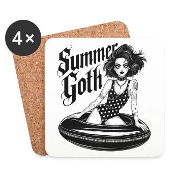 Summer Goth - Untersetzer (4er-Set) - Weiß - Vorne