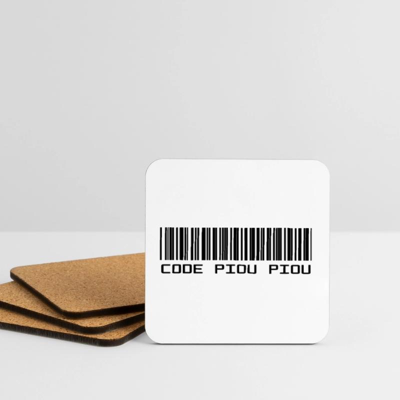 PIOU PIOU CODE Untersetzer (4er-Set)