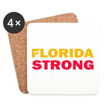 Florida Strong - Coasters (set of 4) - white - Front