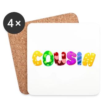 Bébé Parents Enfant Cadeau Dictons Naissance Maman Papa - Dessous de verre (lot de 4) - blanc - Devant