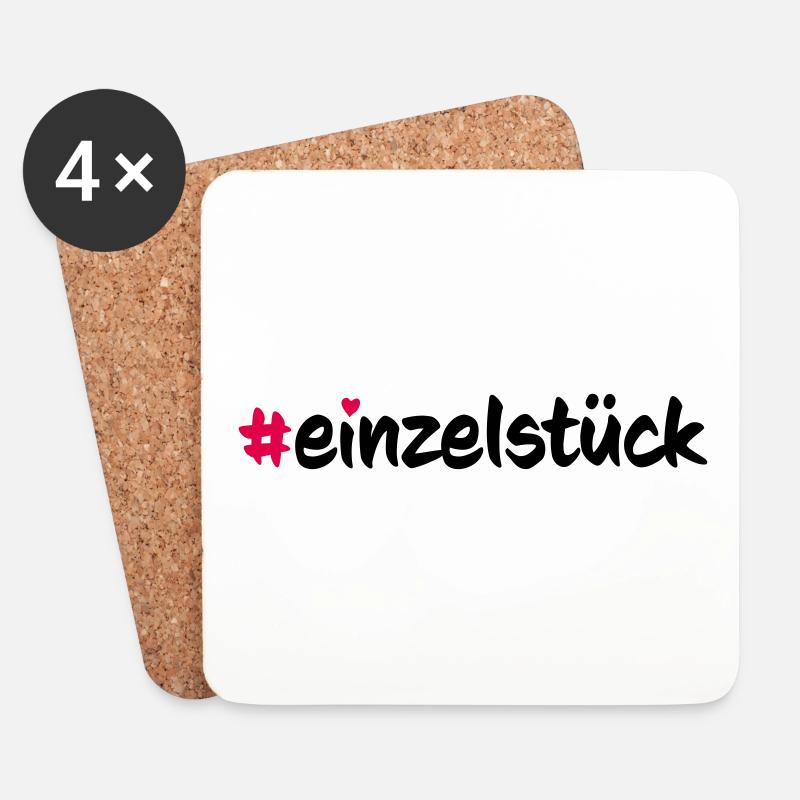Einzelstück - Untersetzer (4er-Set) - Weiß