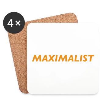 Bitcoin Maximalist - Coasters (set of 4) - white - Front