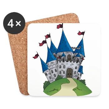 Ritterburg Château Ritter Château - Dessous de verre (lot de 4) - blanc - Devant